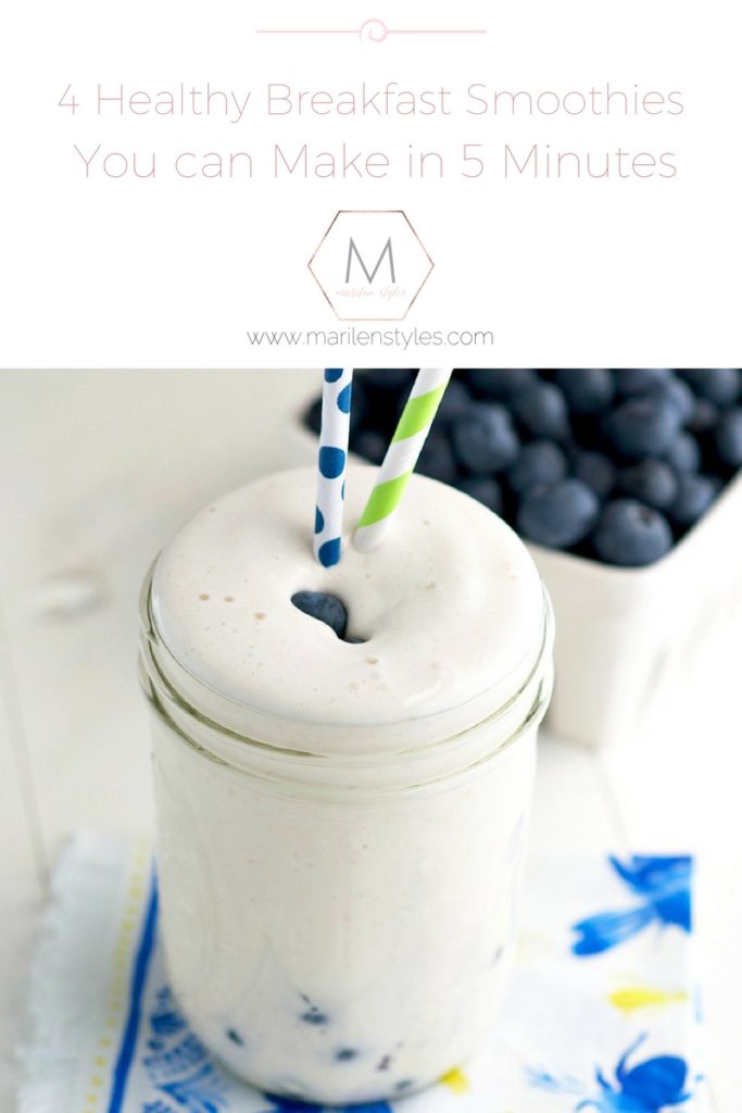 blueberry muffin breakfast smoothie