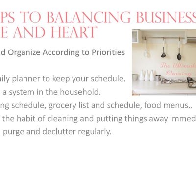 Balancing Business Home and Heart