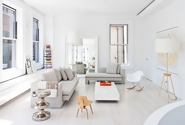 how to keep a minimalist living room
