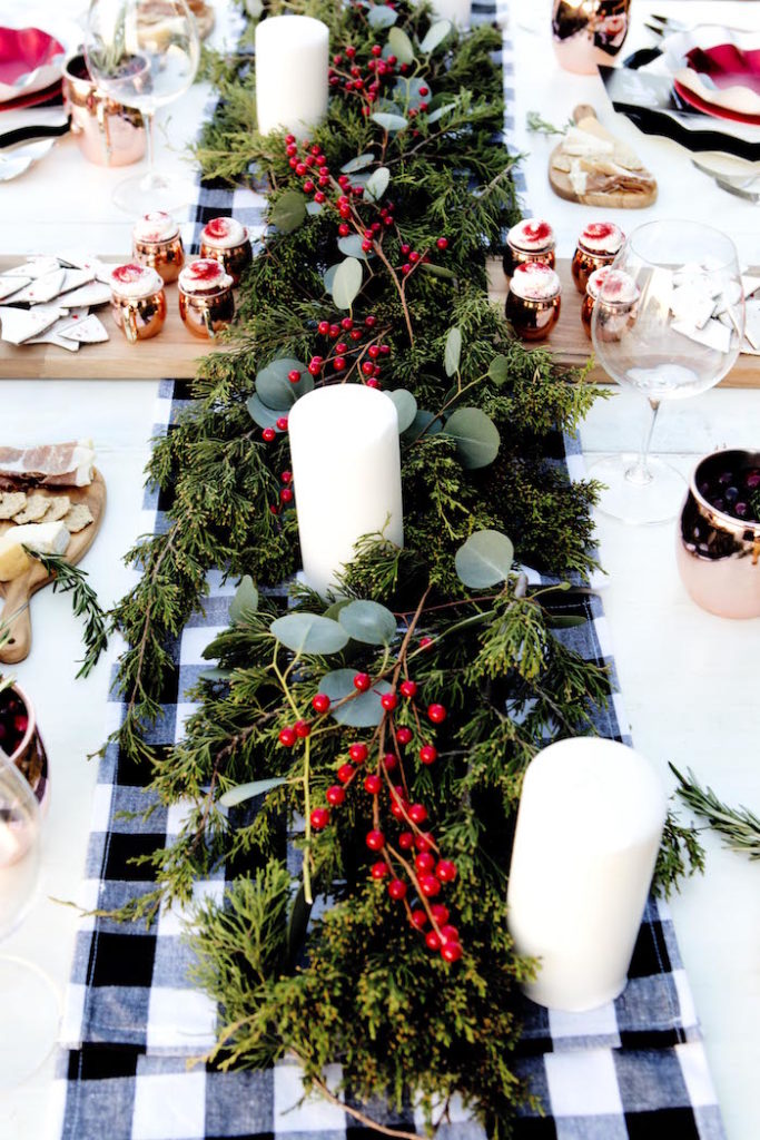 Christmas dining tables