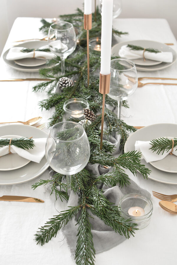 How To Create A Unique Christmas Table Setup - MarilenStyles.com