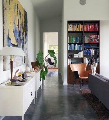 colored concrete floor